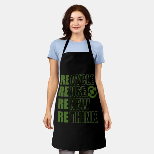 recycle reuse renew rethink apron
