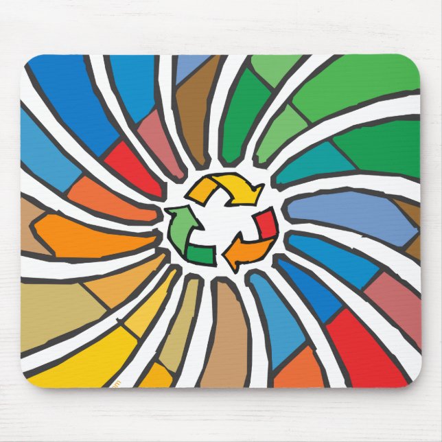 Recycle Sign Art Mouse Pad (Front)