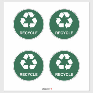 Recycle Sign,Indoor and Outdoor Use Sticker