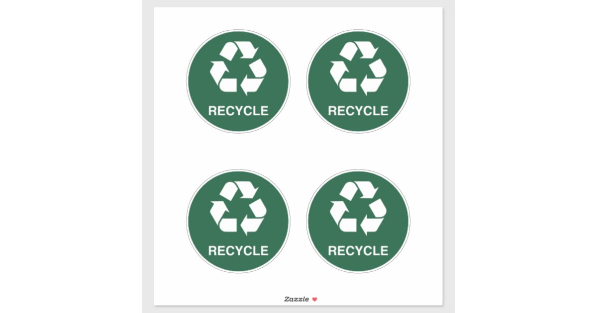 Pad Recycle Sign Recycle Sign,Indoor and Outdoor Use Sticker | Zazzle