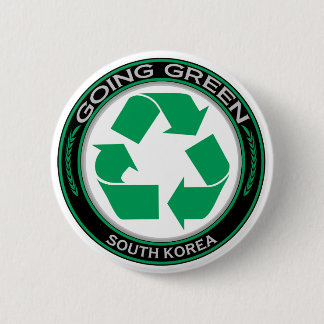 Recycle South Korea Pinback Button