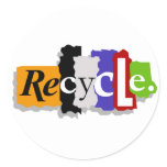Recycle stickers