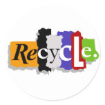 Recycle stickers