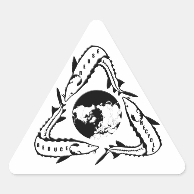 Recycle Sturgeon Stickers (Front)