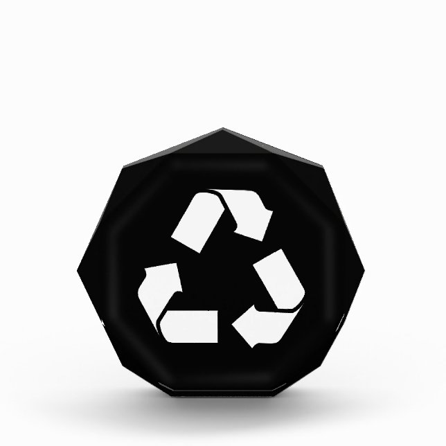RECYCLE SYMBOL ACRYLIC AWARD (Front)