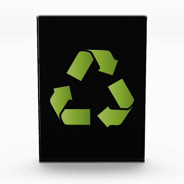 RECYCLE SYMBOL ACRYLIC AWARD (Front)