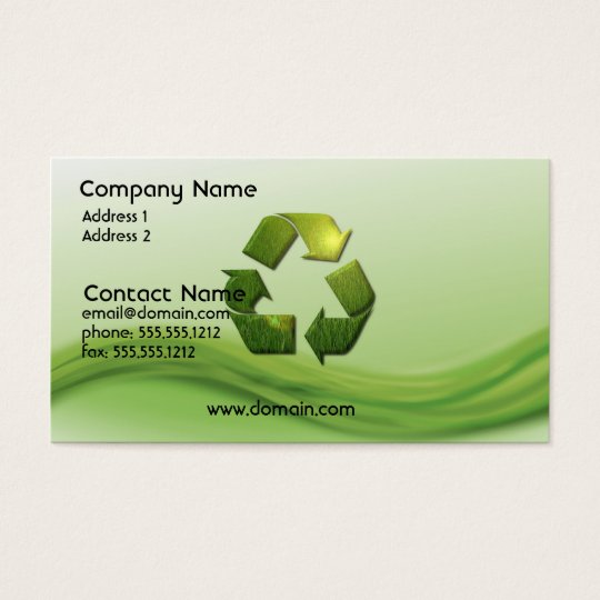 Recycle Symbol Business Card