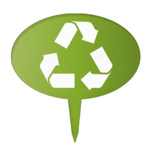 RECYCLE SYMBOL CAKE TOPPER