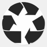 Recycle Symbol Classic Round Sticker