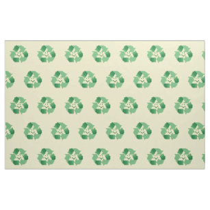 Recycle symbol fabric