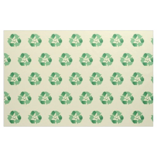 Recycle symbol fabric