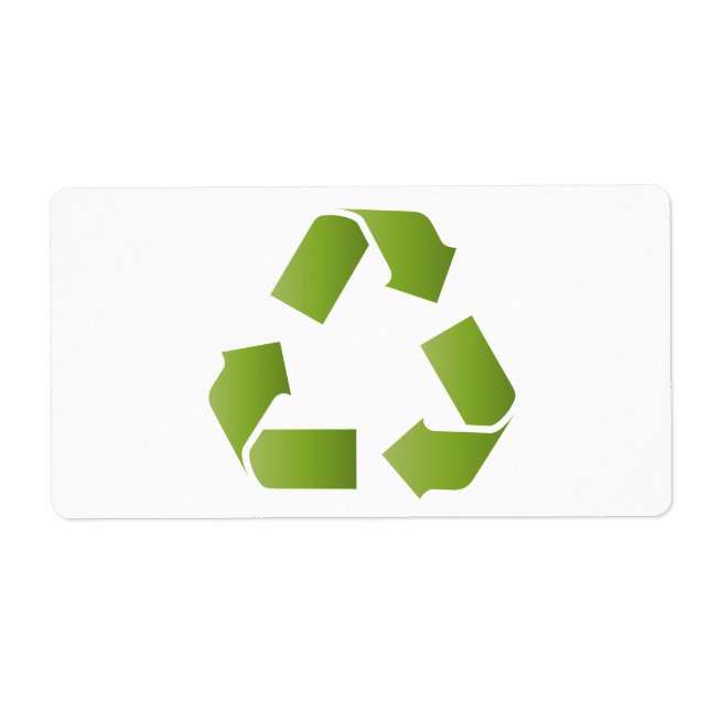 RECYCLE SYMBOL LABEL (Front)
