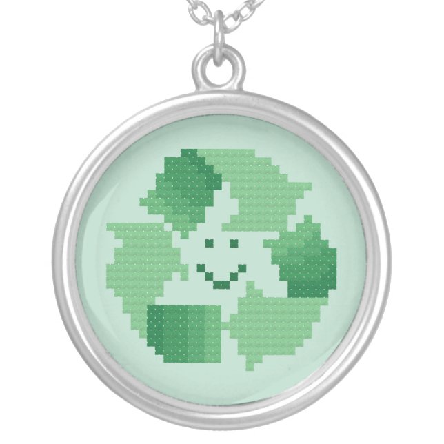 Recycle Symbol Necklace (Front)