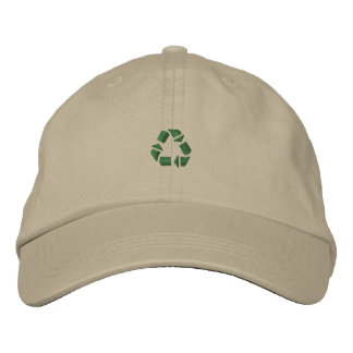 Recycle Symbol Small Embroidered Baseball Hat