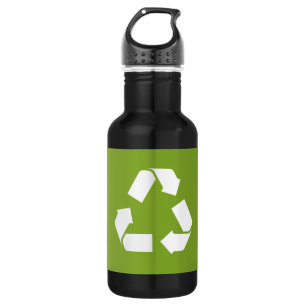 RECYCLE SYMBOL STAINLESS STEEL WATER BOTTLE