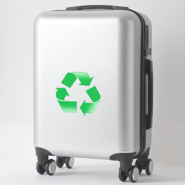 Recycle Symbol Vinyl Sticker (Suitcase)