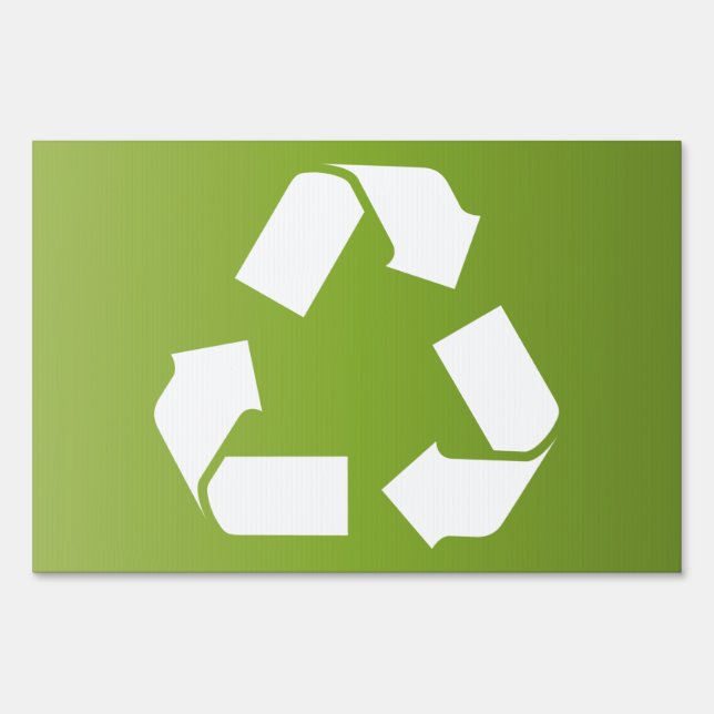 RECYCLE SYMBOL YARD SIGN (Front)
