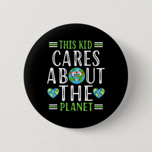 Recycle This Kid Cares Planet Save World Hour Eart Button