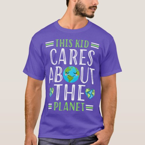 recycle This Kid Cares Planet Save World Hour Eart T_Shirt