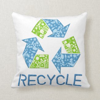 Recycle Throw Pillow