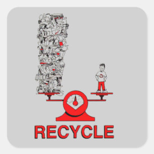 Recycle Trash Sticker