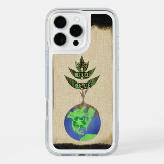 Recycle Tree Growing Out of the Globe iPhone 16 Pro Max Case