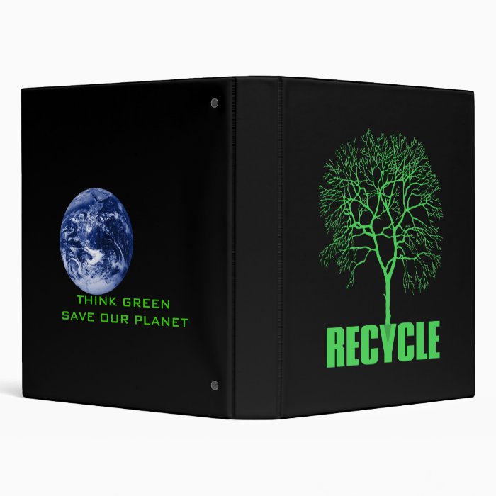 Recycle Tree Vinyl Binders