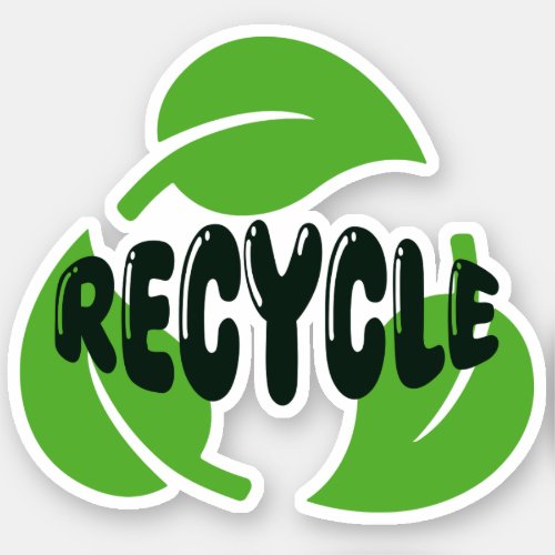 Recycle _ vinyl sticker