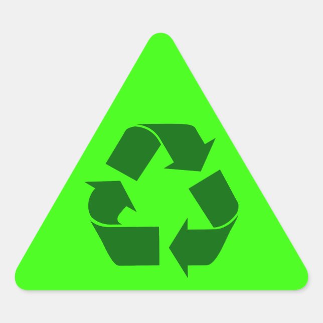 recycle : warning sticker (Front)