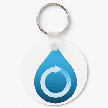 Recycle water keychain