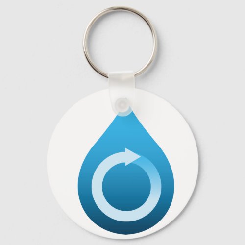 Recycle water keychain