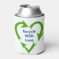 Recycle With Love Can Cooler
