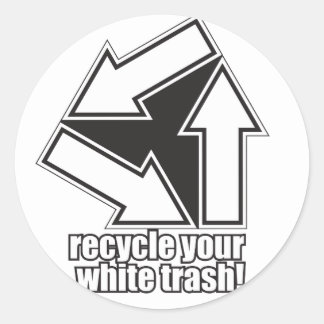 White Trash Stickers | Zazzle