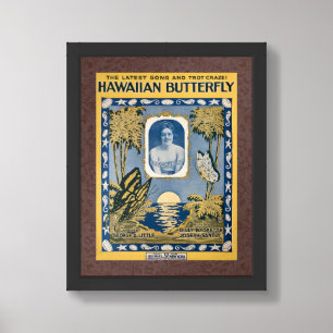 RECYCLED ART: 1900S SHEET MUSIC  FRAMED ART