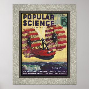 RECYCLED ART: 1930s MAGAZINE COVER ART Poster