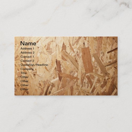 Customizable Recycled Compressed Wood Texture For Background Business Card Template