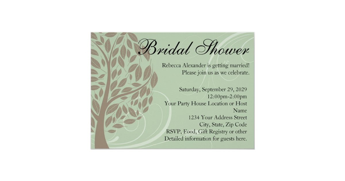 Eco Friendly Bridal Shower Invitations 5