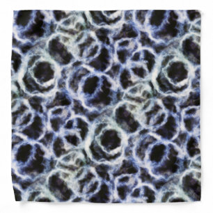 recycled indigo shibori : bandana