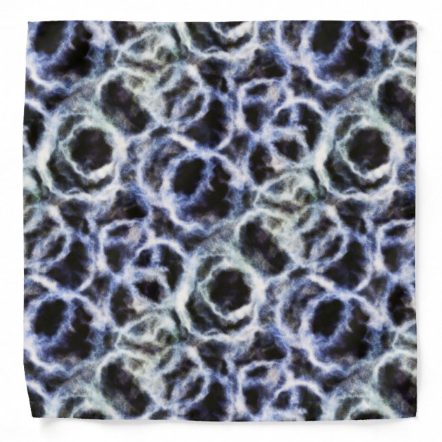 recycled indigo shibori : bandana (Front)