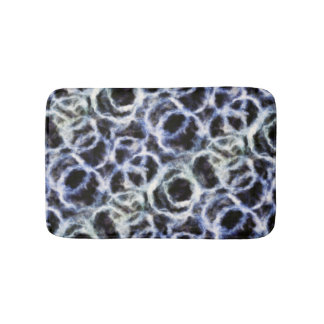 recycled indigo shibori : bath mat