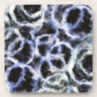 recycled indigo shibori : beverage coaster