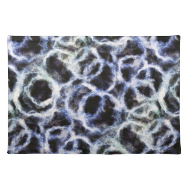 recycled indigo shibori : cloth placemat (Front)