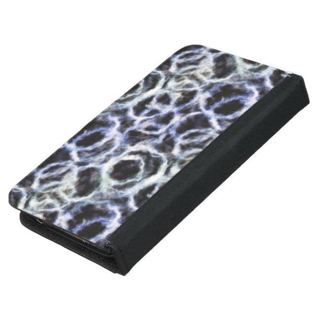 recycled indigo shibori : samsung galaxy wallet case (Top)