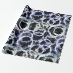 recycled indigo shibori : wrapping paper