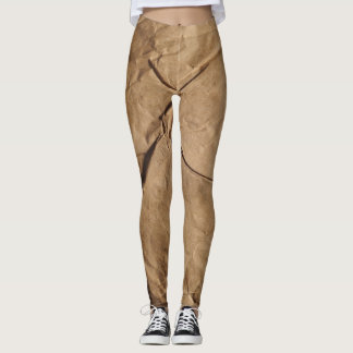 Recycled Paper: Eco-Friendly Texture. Leggings