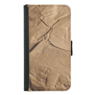 Recycled Paper: Eco-Friendly Texture. Samsung Galaxy S5 Wallet Case