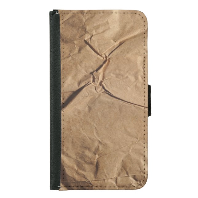 Recycled Paper: Eco-Friendly Texture. Samsung Galaxy Wallet Case (Front)