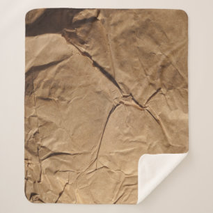 Recycled Paper: Eco-Friendly Texture. Sherpa Blanket