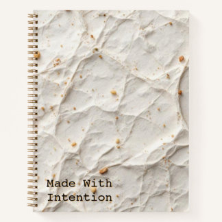 Recycled Paper Texture | Natural Fiber Design Notebook