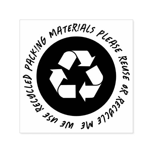Recycled Reused Packaging  Self_inking Stamp